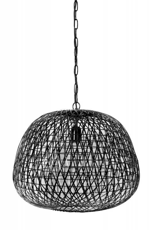 HANGING LAMP KARO WIDE WIRE BLACK - HANGING LAMPS